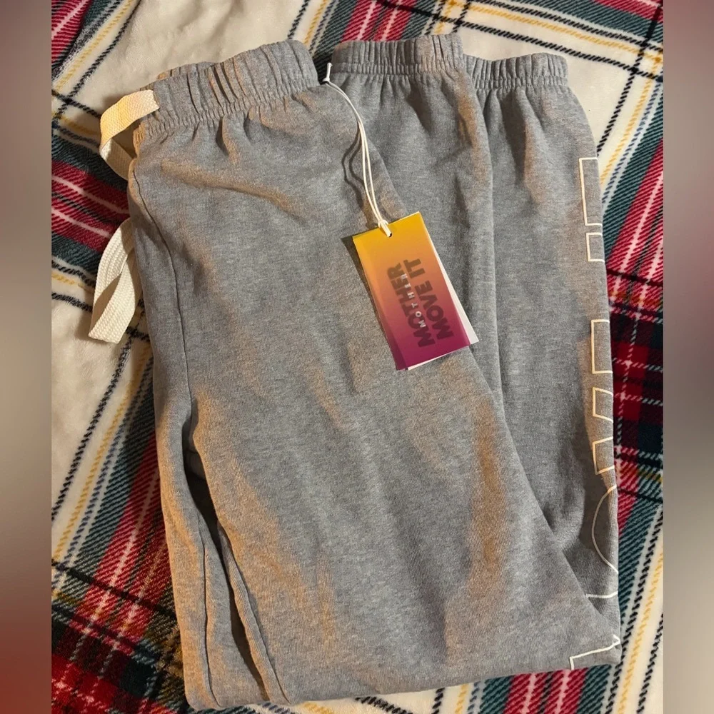 Mother The Bender Sweatpants Size XS NWT Move It Heather Gray Joggers Retro - Picture 7 of 7